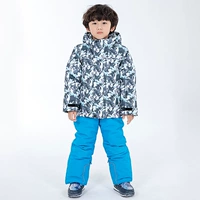 Детский лыжный лыжный костюм, ветрозащитная водонепроницаемая куртка, жакет, комбинезон, увеличенная толщина