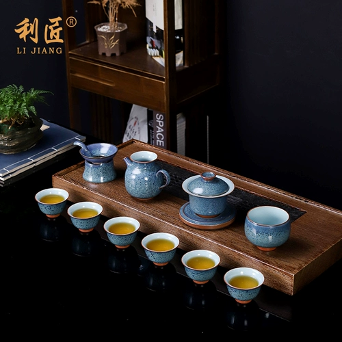 Чайный сервиз, керамический комплект для домашнего использования, заварочный чайник, чайная чашка