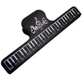 Черное пианино, гитара, скрипка, губная гармошка, универсальные музыкальные инструменты с аксессуарами