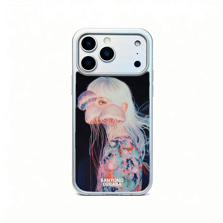 Hello Kitty Sunglasses Teal Bow SanTongDeBaba iPhone Case