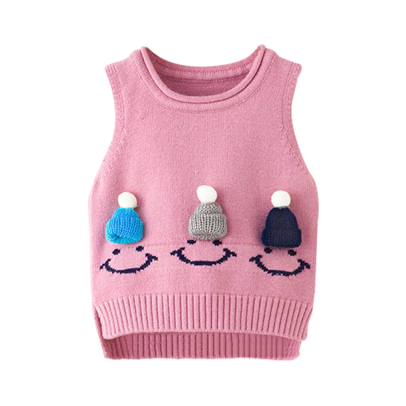 Baby woolen vest boys and girls knit autumn and winter baby vest spring and autumn outer wear vest children's sweater inner wear