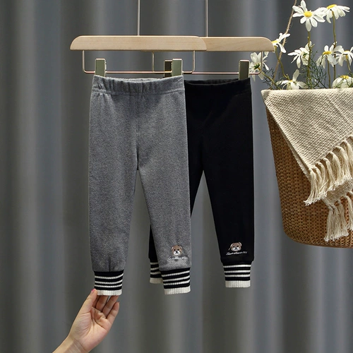 Весенние детские леггинсы, повседневные брюки для девочек, штаны, в западном стиле, коллекция 2022