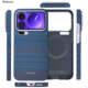 Pinkson Ink Weave Blue Teal Carbon Fiber Limited Hard Phone Case for Xiaomi 17