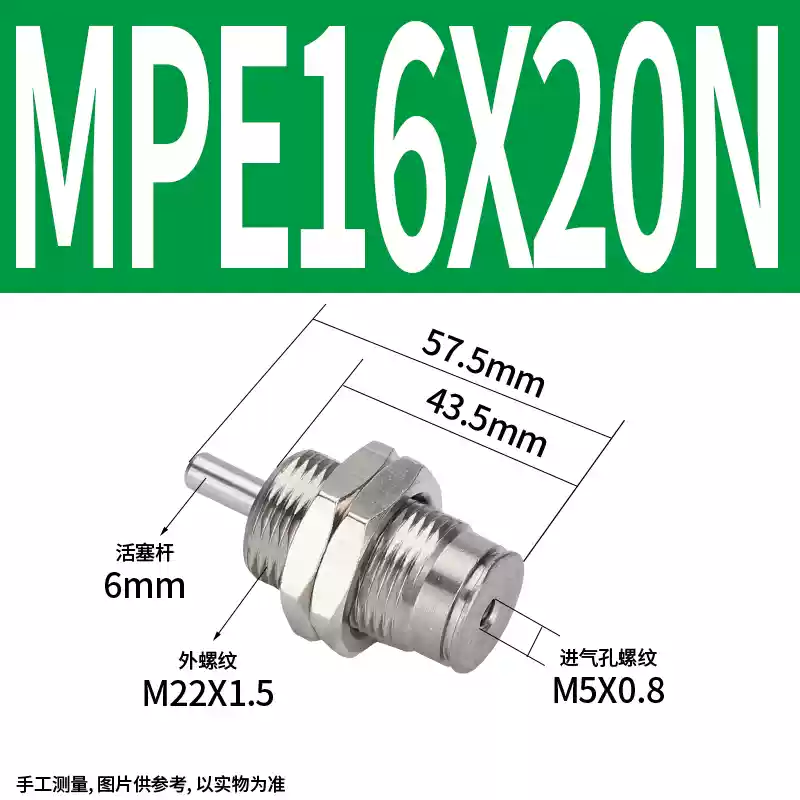 kềm bấm cáp mạng Xi lanh tác động đơn thu nhỏ ren ngoài có lò xo MPE/CJPB/4/6/10/15-5/10/15/20 thay vì SMC keo bắn súng