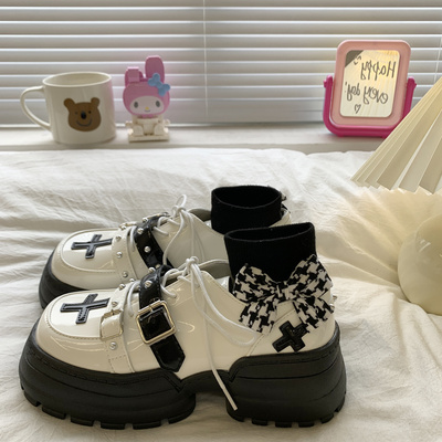 taobao agent Summer thin small design high footwear platform English style, British style, trend of season