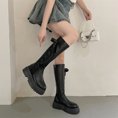 taobao agent Martens, Tide, summer thin boots platform, suitable for teen, 2022, fitted