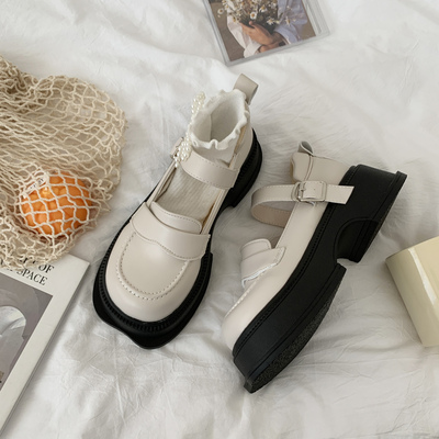 taobao agent White Japanese universal footwear platform English style, french style, Lolita style