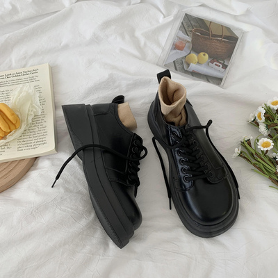taobao agent Black Japanese footwear platform English style, 2022 collection, autumn, trend of season, British style