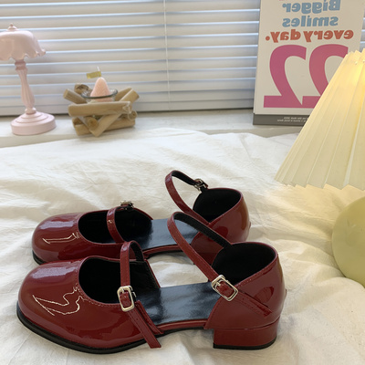taobao agent Summer sandals, footwear, Japanese suitable with a skirt English style, french style, British style