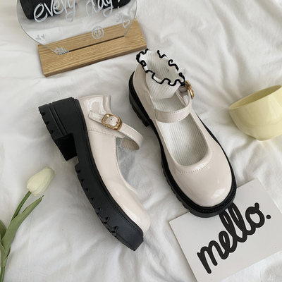 taobao agent Japanese student pleated skirt platform, summer thin retro high footwear English style, British style