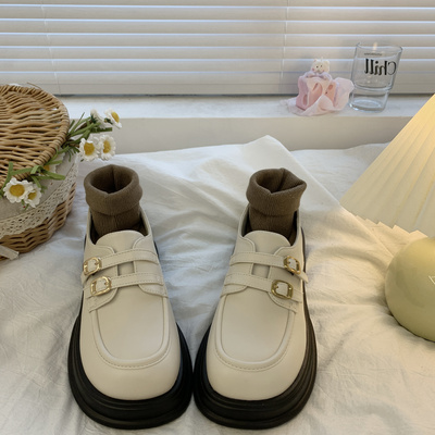 taobao agent White high Japanese universal footwear platform English style, 2022 collection, British style