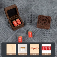 【Большая коробка】 Звездный кролик-2 бутылки из бутылки-валнута дерева