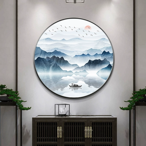 2023 Новый ресторан китайский стиль бриллиантов, полных бриллиантов 5D Плитка Алмазные Крестные Циркулярная Спечная спальня