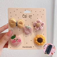 Желтый комплект, щипцы, в цветочек, 5 шт