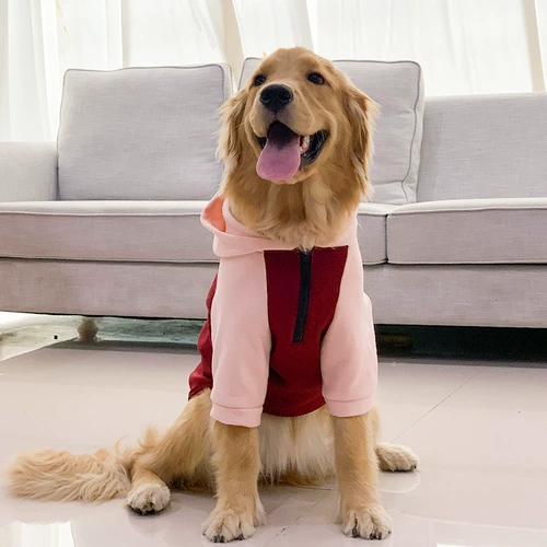 Большая одежда для собак Весна и осень тонкая золотая ретрада саммир анти -хар