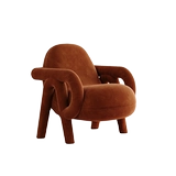 Древний кремовый дизайнер домашний гостиная творческий отдых одиночный диван -стул, домашний балкон на балконе