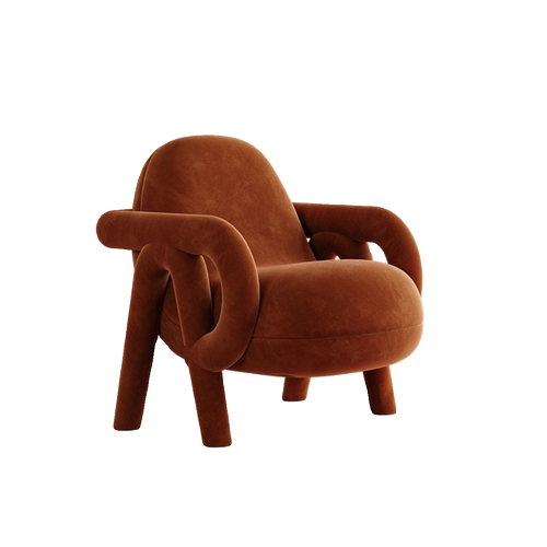 Древний кремовый дизайнер домашний гостиная творческий отдых одиночный диван -стул, домашний балкон на балконе