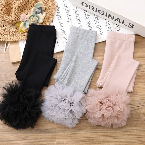 Осенние леггинсы, детские черные штаны, коллекция 2023, подходит для подростков, в западном стиле