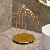 Золотой единственный слой плюс высота птичья клетка железная кожа модель