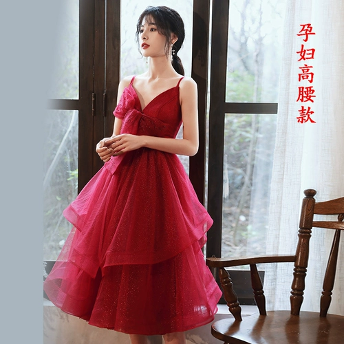 Красное вечернее платье, летнее элитное свадебное платье, коллекция 2023