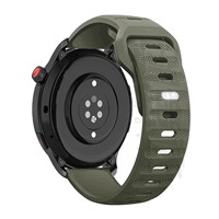 Официальный и тот же абзац [Jun Green] Силиконовый ремешок · Черное пряжка для ногтей