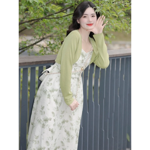 Летняя одежда для беременных, платье, осеннее летнее платье-комбинация, комплект для кормящих грудью, летняя юбка, городской стиль, цветочный принт