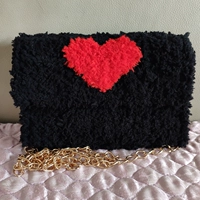 Черное красное сердце (материальный пакет)
