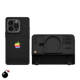GENTLE BOMB Retro Vintage Macintosh MagSafe Metal Black Reflection Mirror Matte Phone Case – Pro/Plus/Max/Air – iPhone 17, iPhone 16, iPhone 15, iPhone 14, iPhone 13, iPhone 12