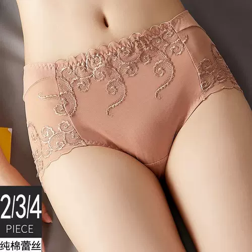 Утягивающий пояс на талию, трусы, сексуальные кружевные шелковые штаны, средняя посадка, высокая талия, большой размер