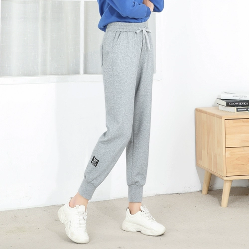 Спортивные осенние модные тонкие штаны, 2022 года, высокая талия, оверсайз