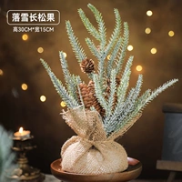 Сосновые конусы падают в снегу