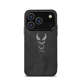 Supreme Black Alcantara Suede Luxury Leather Phone Case for iPhone 17, 16, 15, 14 and 13