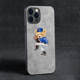 Alcantara Suede Microfiber Phone Cases Covers Cartoon Bear Cute Luxury High End Premium iPhone 15, iPhone 14, iPhone 13, iPhone 12,