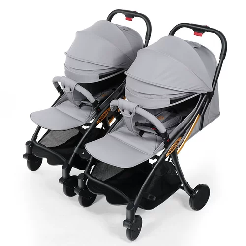 basinng Съёмная коляска для близнецов, складной велосипед тандем, тележка