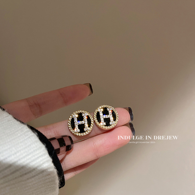 taobao agent Retro advanced earrings, light luxury style, high-quality style, french style, internet celebrity