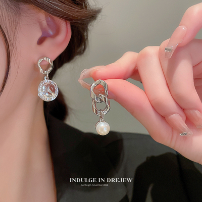 taobao agent Asymmetrical summer small earrings, 2022 collection, internet celebrity