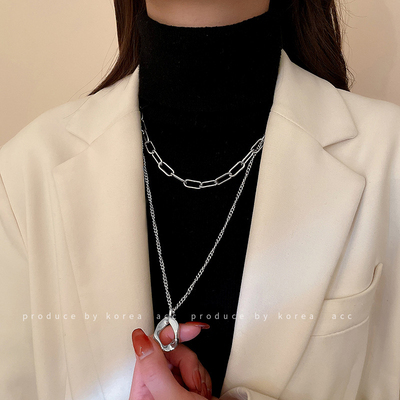 taobao agent Sweater, long advanced necklace, sexy chain for key bag , accessory, 2021 collection