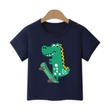 Детская хлопковая тонкая футболка с коротким рукавом, приятная телу цветная летняя одежда