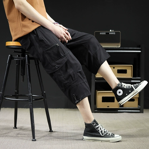 Tide, летние шорты, трендовые тонкие хлопковые штаны для отдыха, оверсайз