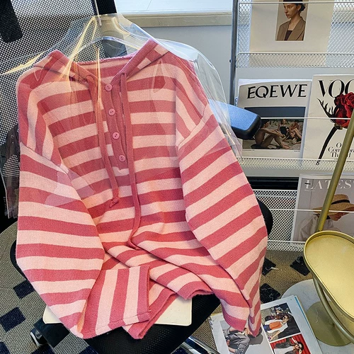 Лонгслив, демисезонный трикотажный дизайнерский свитер с капюшоном, популярно в интернете, оверсайз, тренд сезона