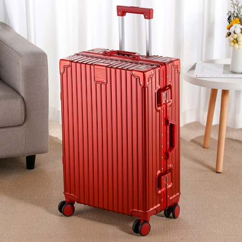 Красный универсальный чемодан на колесиках для невесты, 24 дюймов