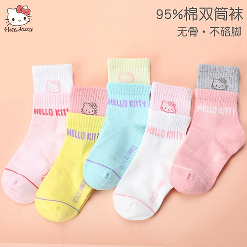Hello Kitty, детские носки, осенние гольфы, подходит для подростков