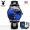 Black belt, black shell, blue face leather strap+Pixiu+10-year warranty