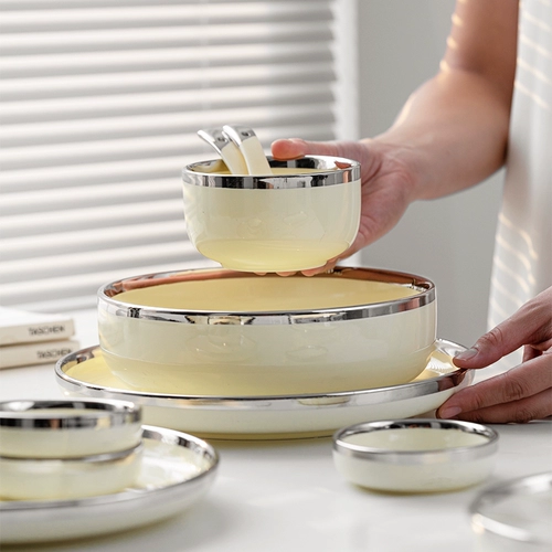 Посуда, комплект домашнего использования, керамические брендовые палочки для еды, популярно в интернете, легкий роскошный стиль