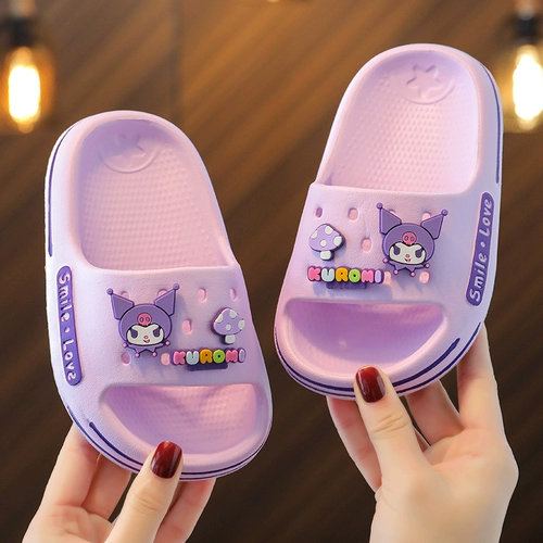 Детские тапочки для мальчиков, нескользящие туфли, летние слайдеры, подходит для подростков