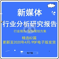2020 Китайский Китай Новая медиа -индустрия Анализ исследования исследования исследований рынка социальных сетей и сбора планов планирования