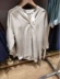U Home Fitting Room dành cho nữ mùa hè 2020 cotton và vải lanh pha trộn nửa hở cổ áo trên cùng Áo sơ mi ba phần tư tay áo cho nữ 425466 - Áo sơ mi Áo sơ mi