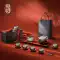 bộ pha trà Dongdao Ru Lò Gốm Kung Fu Trà Nhà Văn Phòng Cao Cấp Ấm Trà Ấm Trà Fuyuan Nửa Bộ Hộp Quà Tặng bộ ấm trà thủy tinh cao cấp Trà sứ