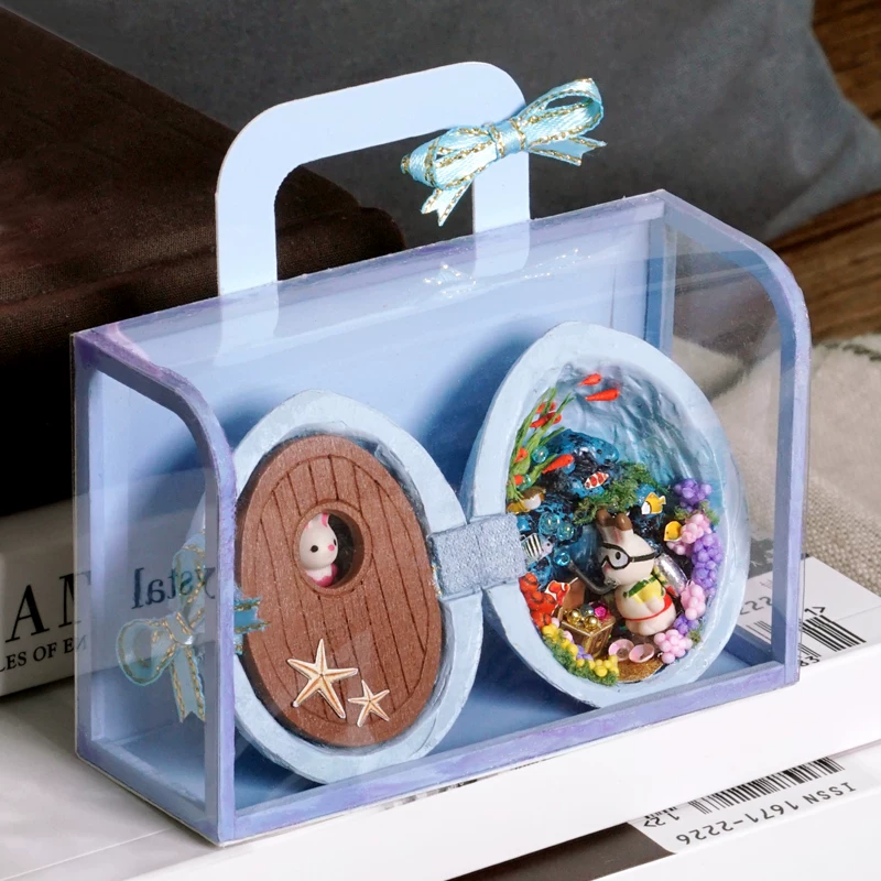 Хижина, маленький конструктор, волшебный дом, игрушка, дом-стиль DIY, подарок на день рождения