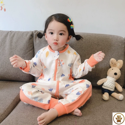 Летний хлопковый универсальный марлевый тонкий спальный мешок на четыре сезона для новорожденных